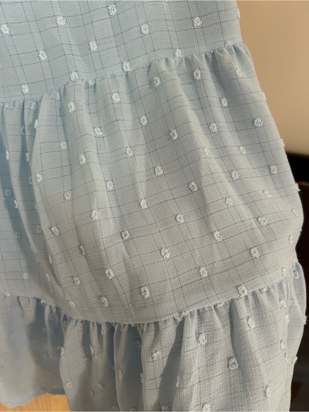Mi Ami Light Blue Ruffle Dress - Picture 5 of 6